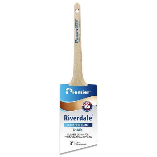 Riverdale 3 in. Premier Extra Stiff Thin Angle Sash Paint Brush RI7163